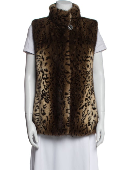 Fur Mink Animal Print Fur Jacket