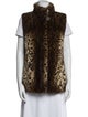 Fur Mink Animal Print Fur Jacket