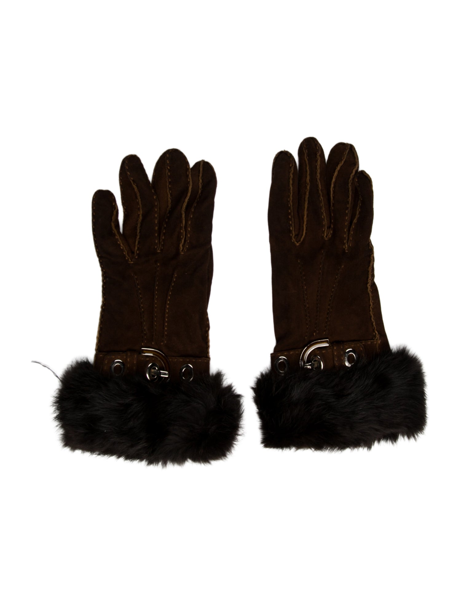 Fur Suede Gloves