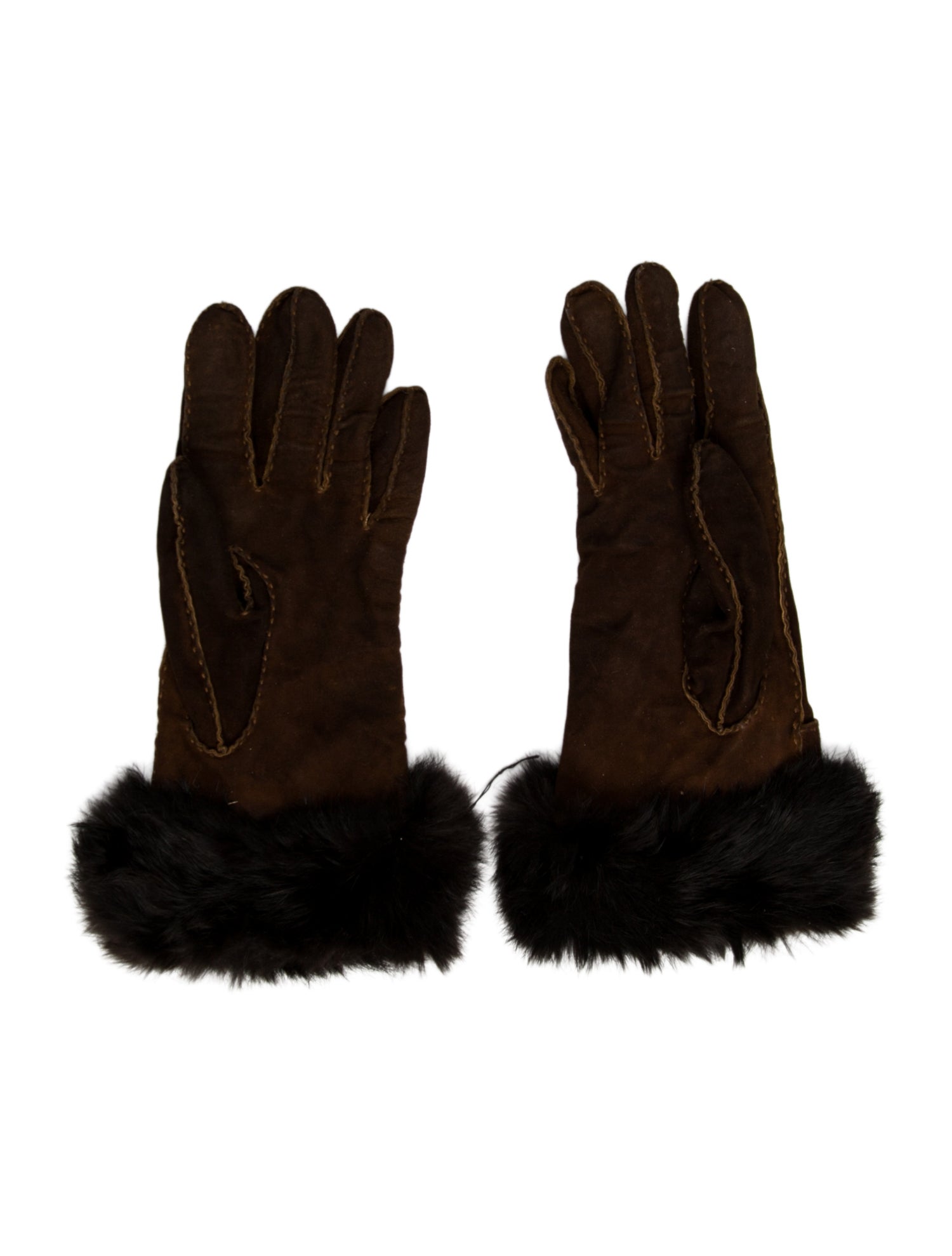 Fur Suede Gloves