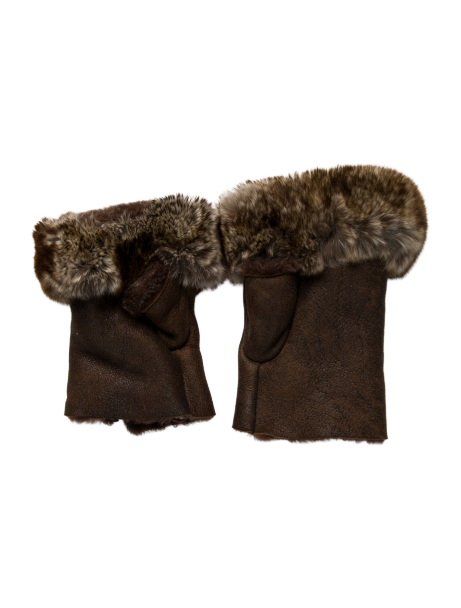 Fur Fingerless Gloves