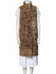 Fur Shearling Printed Vest