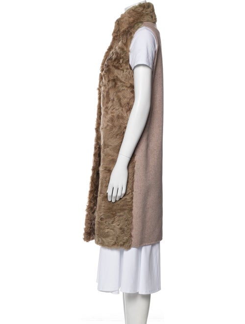Fur Shearling Printed Vest
