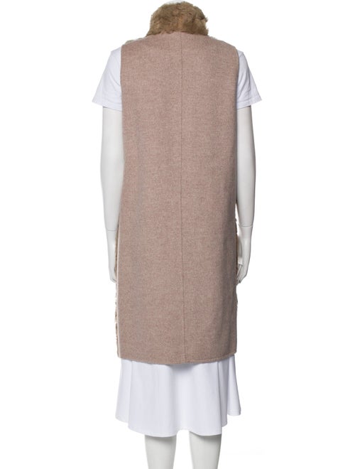 Fur Shearling Printed Vest