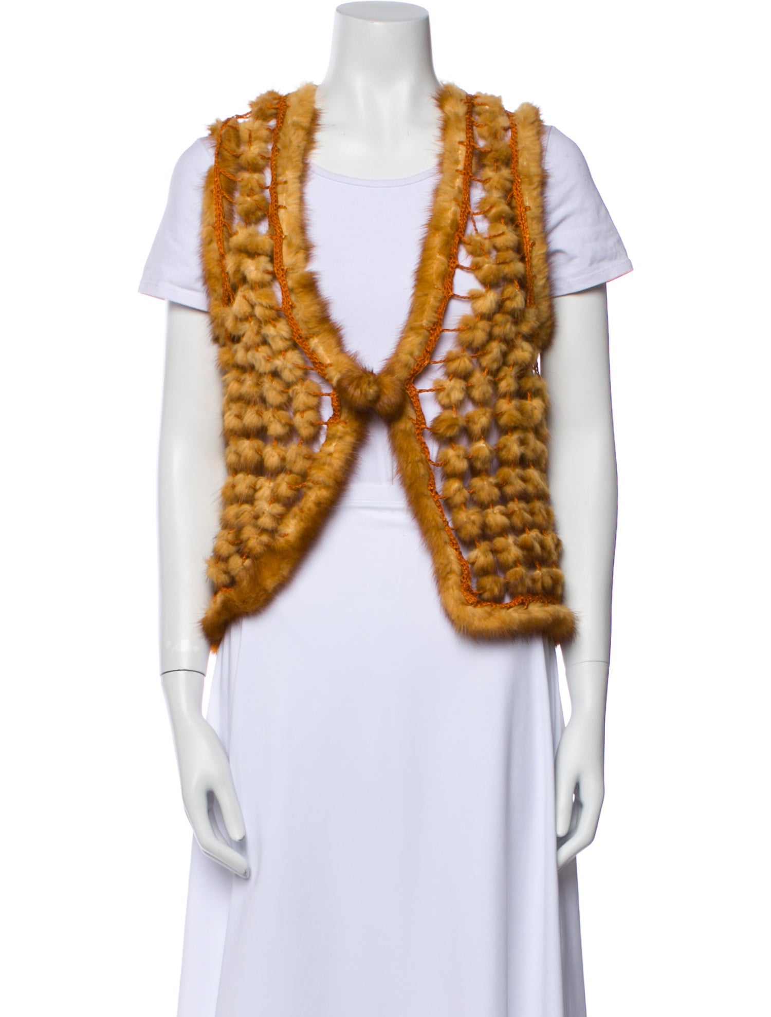 Fur Mink Patterned Fur Jacket