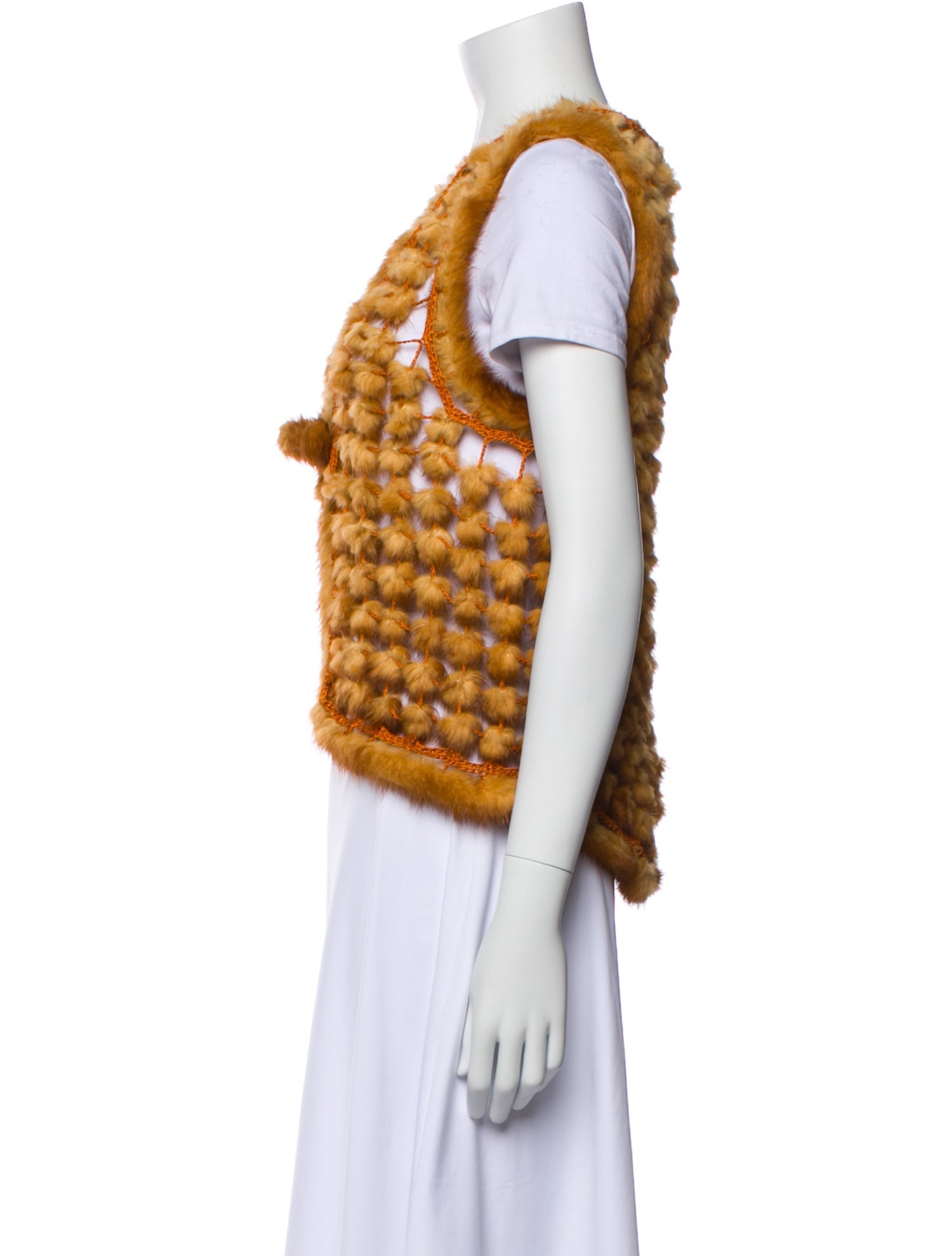 Fur Mink Patterned Fur Jacket