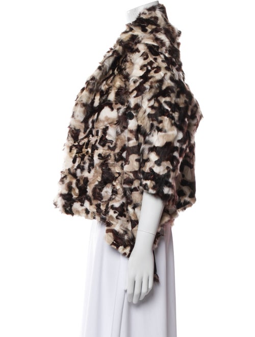 Fur Animal Print Faux Fur Jacket