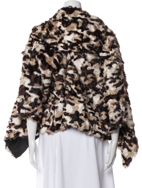 Fur Animal Print Faux Fur Jacket