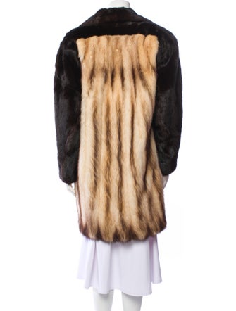Fur Mink Animal Print Fur Coat