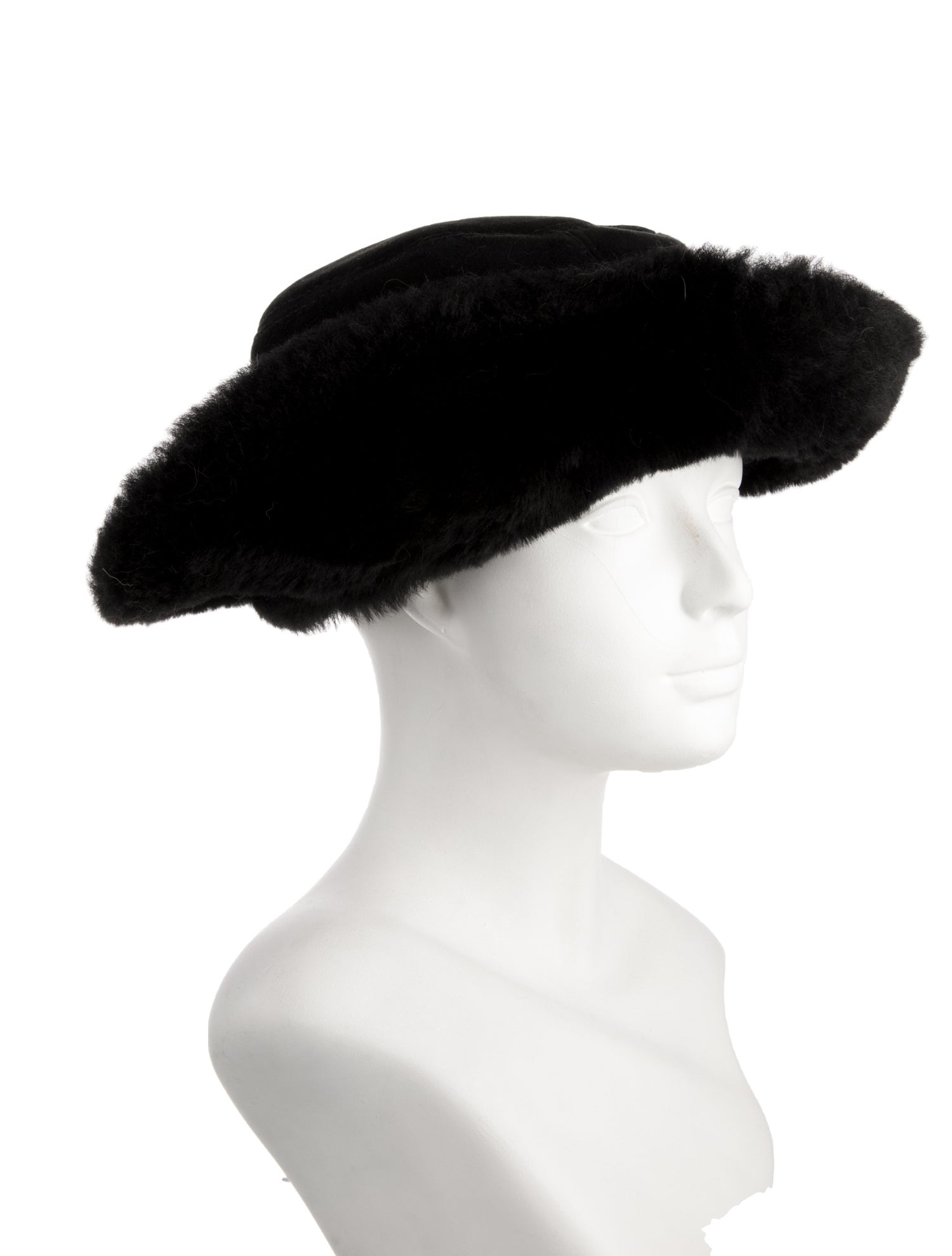 Fur Women's Shearling Sheepskin Bucket Hat