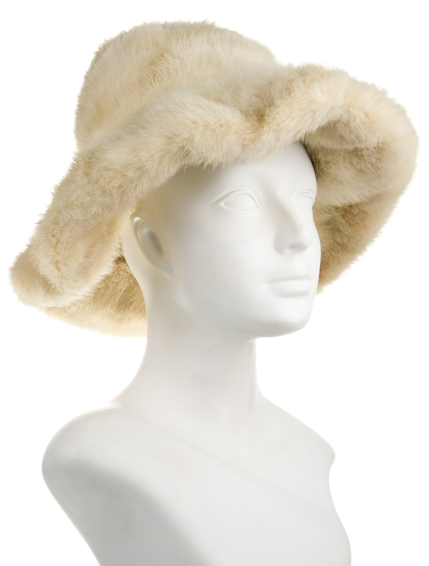Fur Mink Bucket Hat