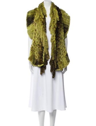 Fur Fur Animal Print Shawl