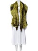 Fur Fur Animal Print Shawl