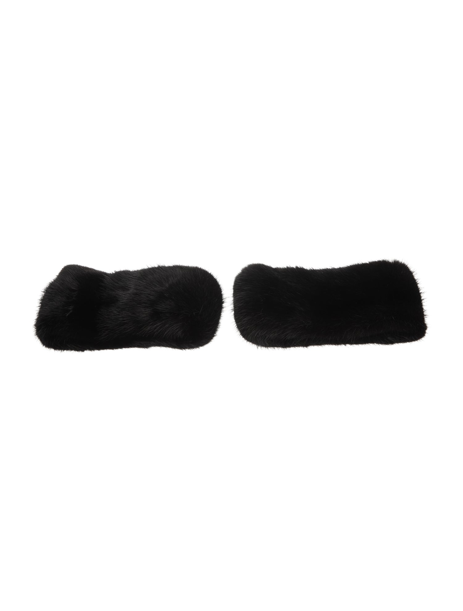 Fur Womens black fur cuffs