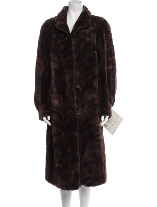 Fur Mink Animal Print Fur Coat