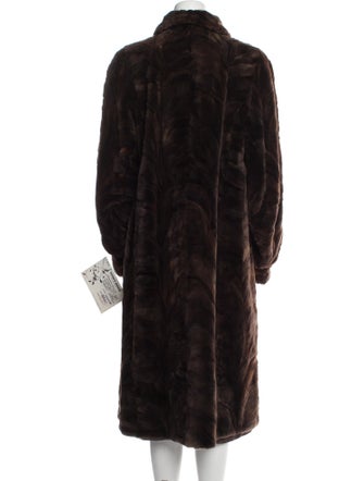 Fur Mink Animal Print Fur Coat