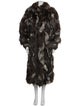 Fur Patterned Faux Fur Coat