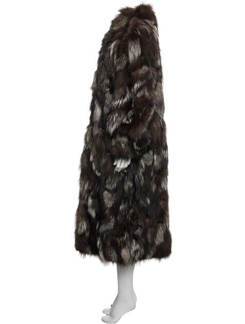 Fur Patterned Faux Fur Coat