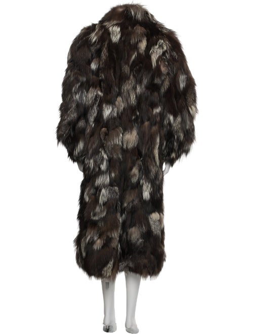 Fur Patterned Faux Fur Coat