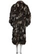 Fur Patterned Faux Fur Coat