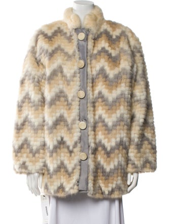 Fur Printed Fur Coat