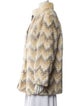 Fur Printed Fur Coat