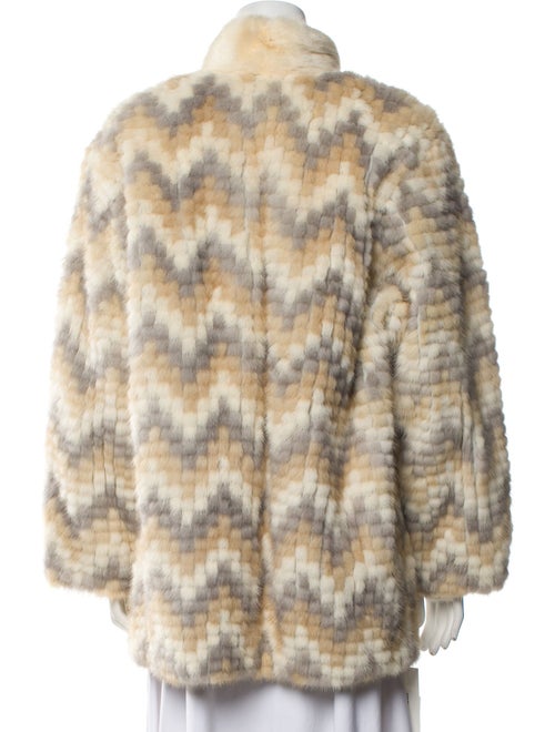 Fur Printed Fur Coat