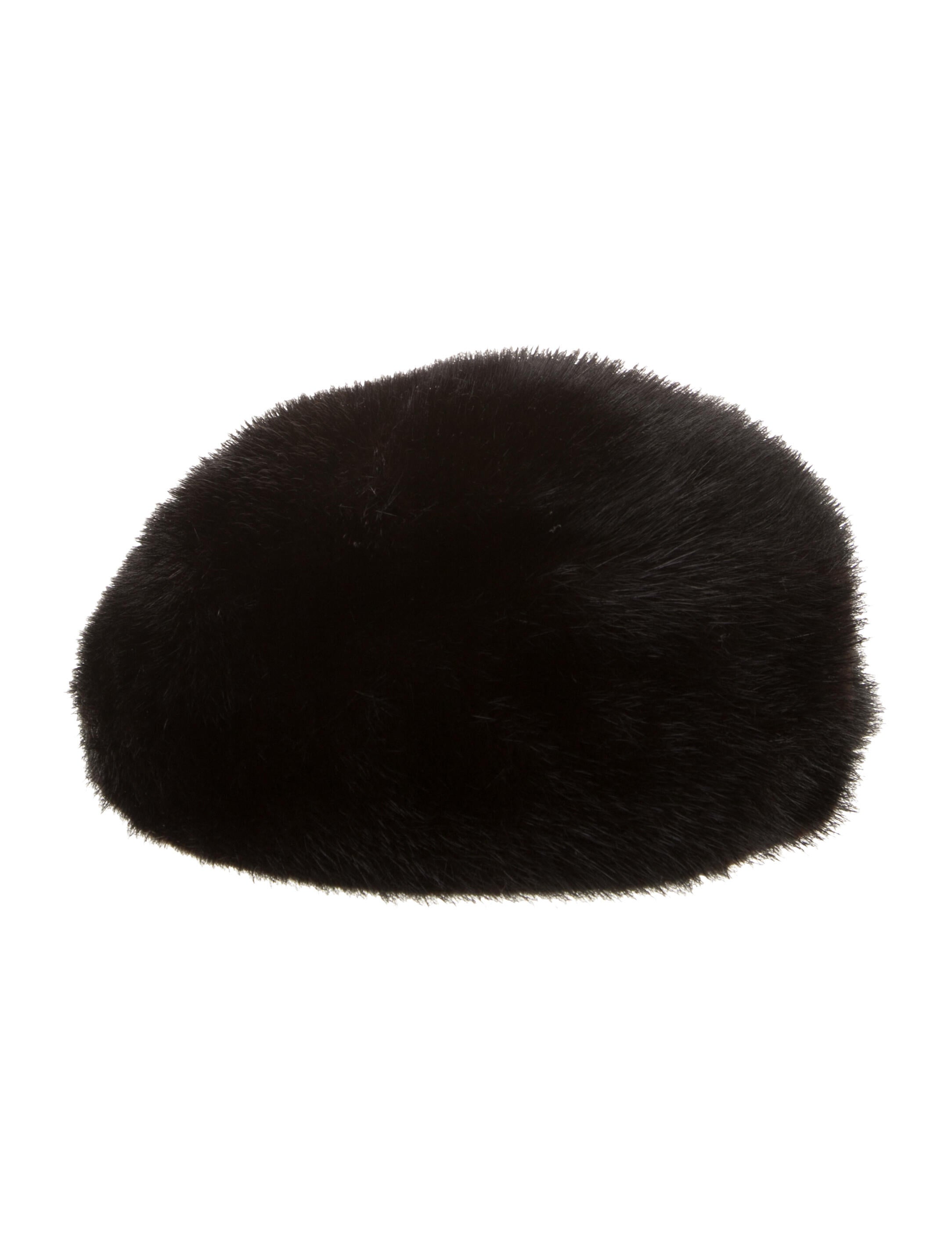 Fur faux fur newsboy hat