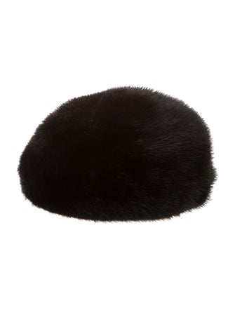 Fur faux fur newsboy hat