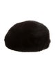 Fur faux fur newsboy hat