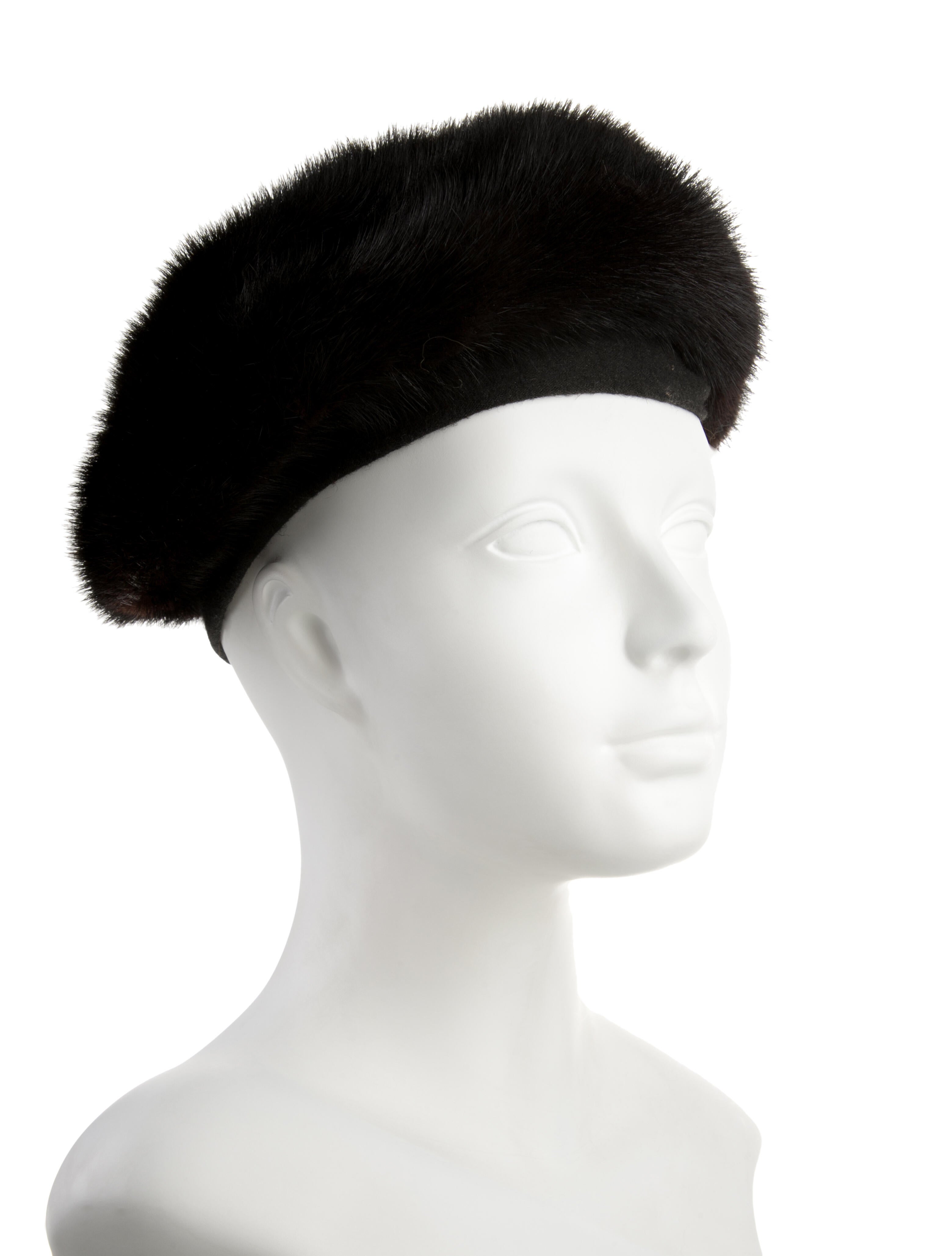 Fur faux fur newsboy hat