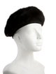 Fur faux fur newsboy hat