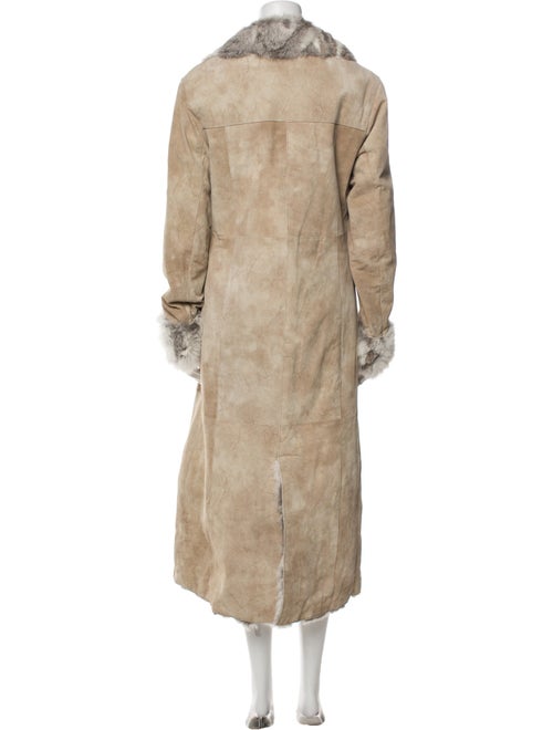 Fur Leather Faux Fur Coat