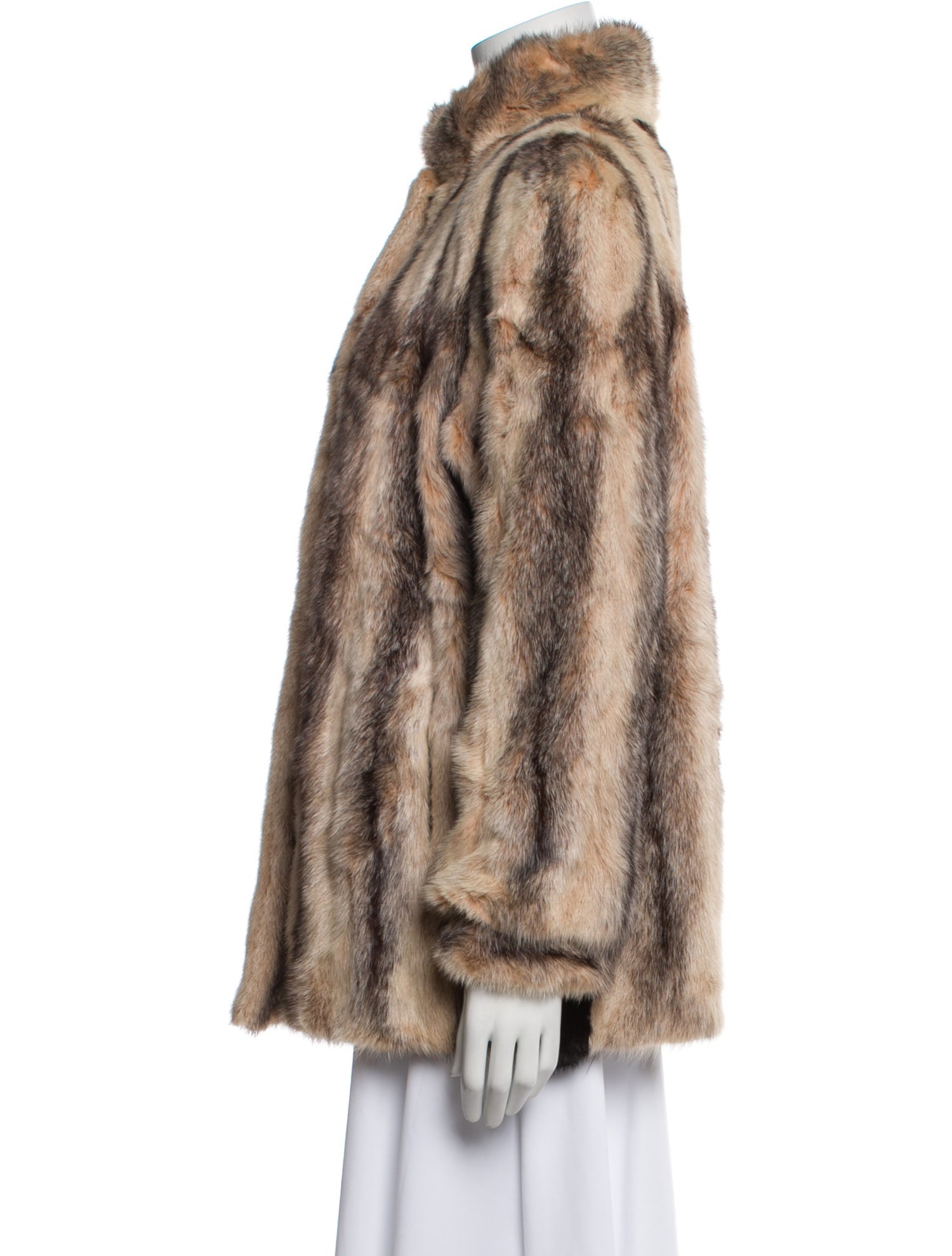 Fur Animal Print Fur Jacket