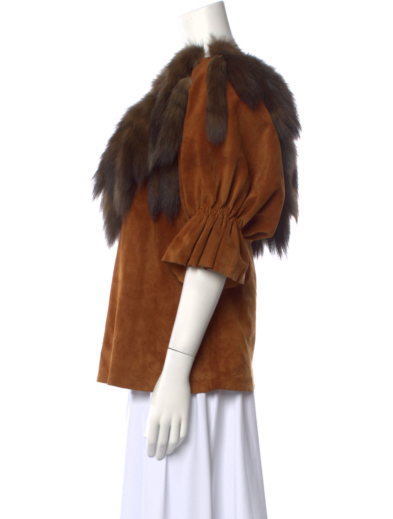 Vintage - Unbranded Vintage Suede Blouse