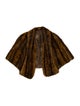 Fur Mink Animal Print Shawl