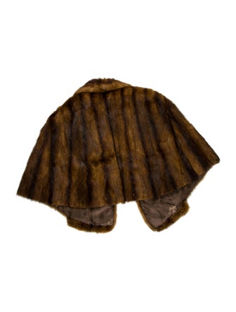 Fur Mink Animal Print Shawl