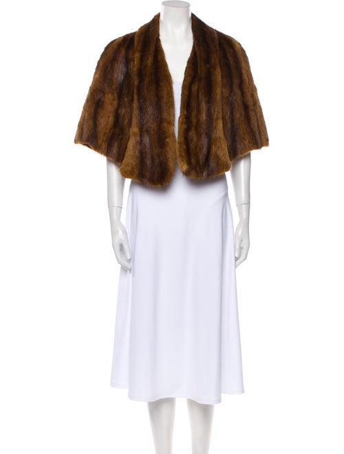 Fur Mink Animal Print Shawl