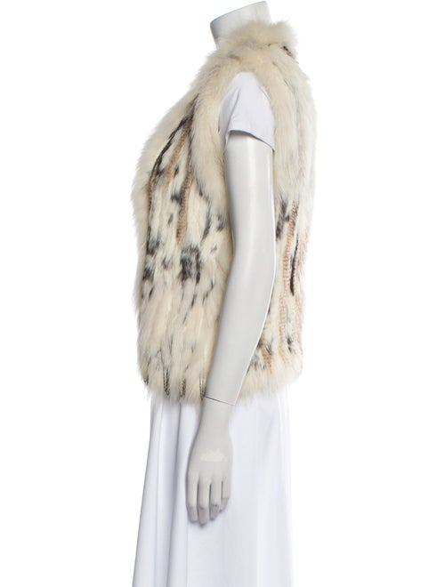 Fur Striped Fur Jacket