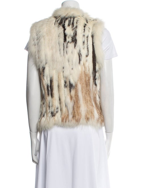 Fur Striped Fur Jacket