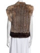 Fur Fur Colorblock Pattern Fur Jacket