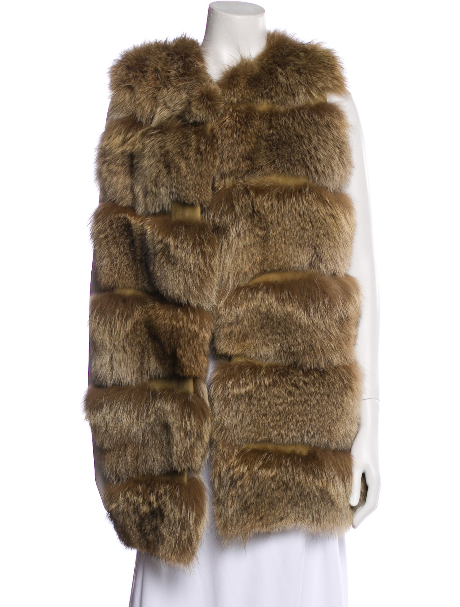 Fur Fur Striped Fur Jacket