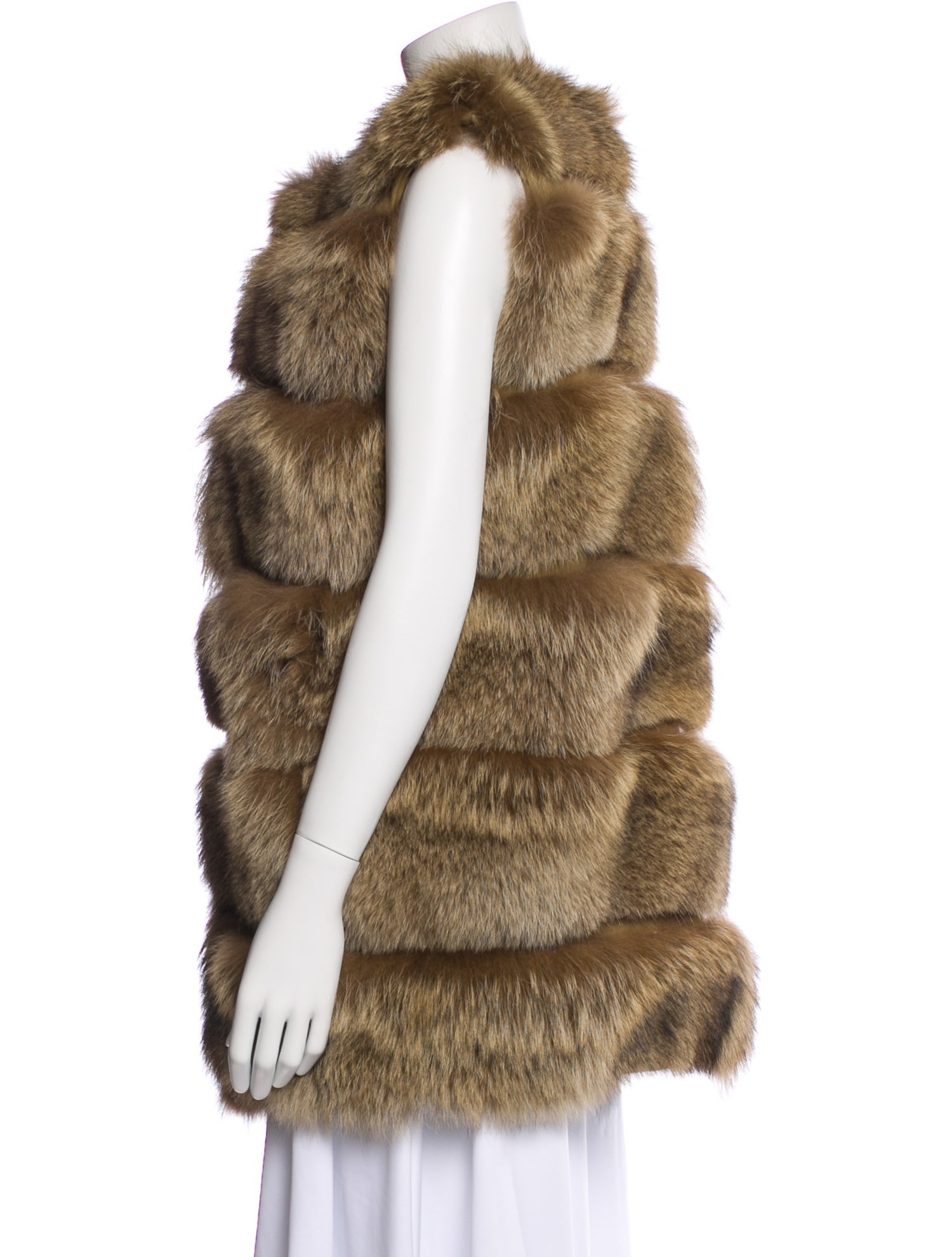 Fur Fur Striped Fur Jacket