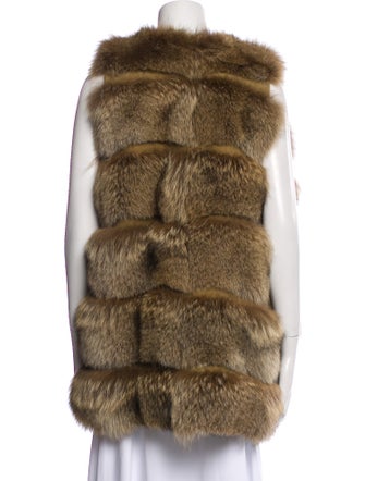 Fur Fur Striped Fur Jacket