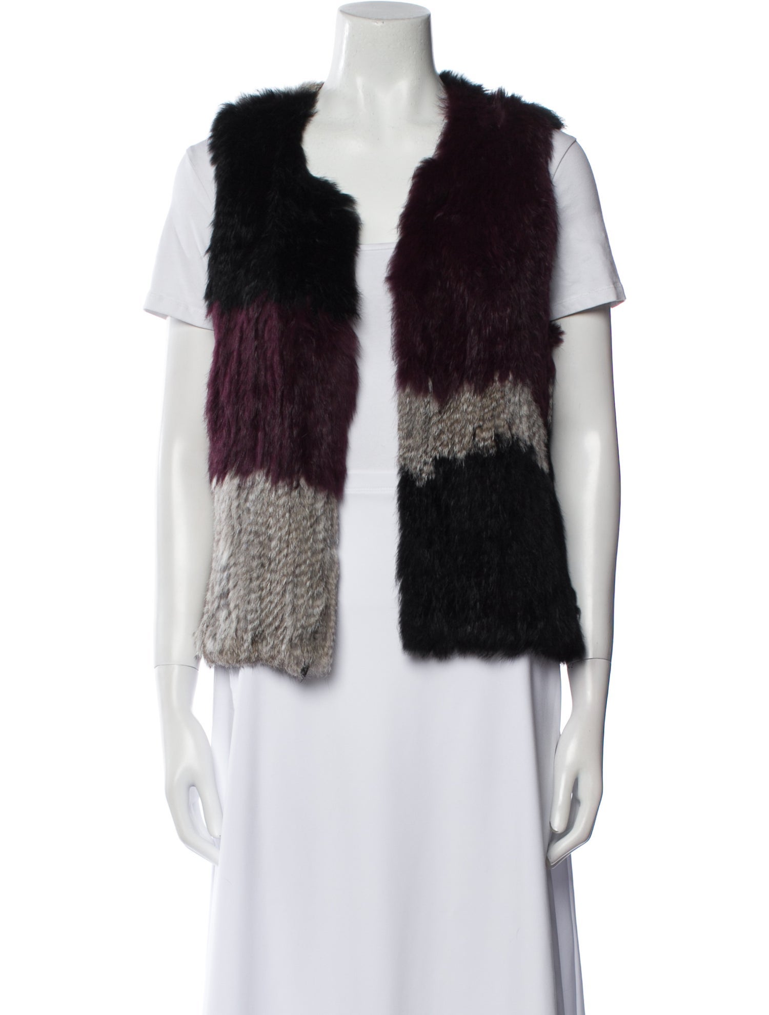 525 america Fur Striped Fur Jacket