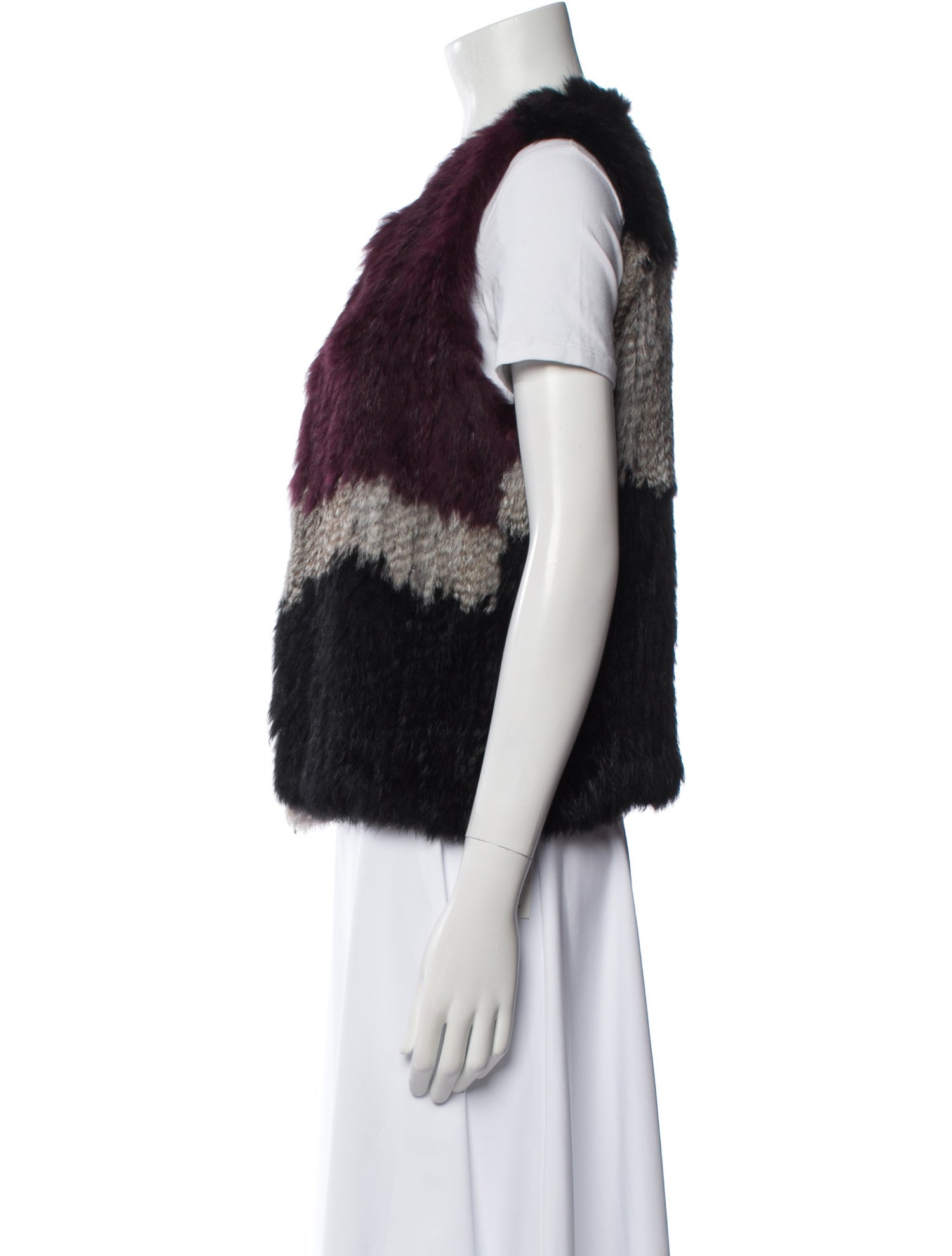 525 america Fur Striped Fur Jacket