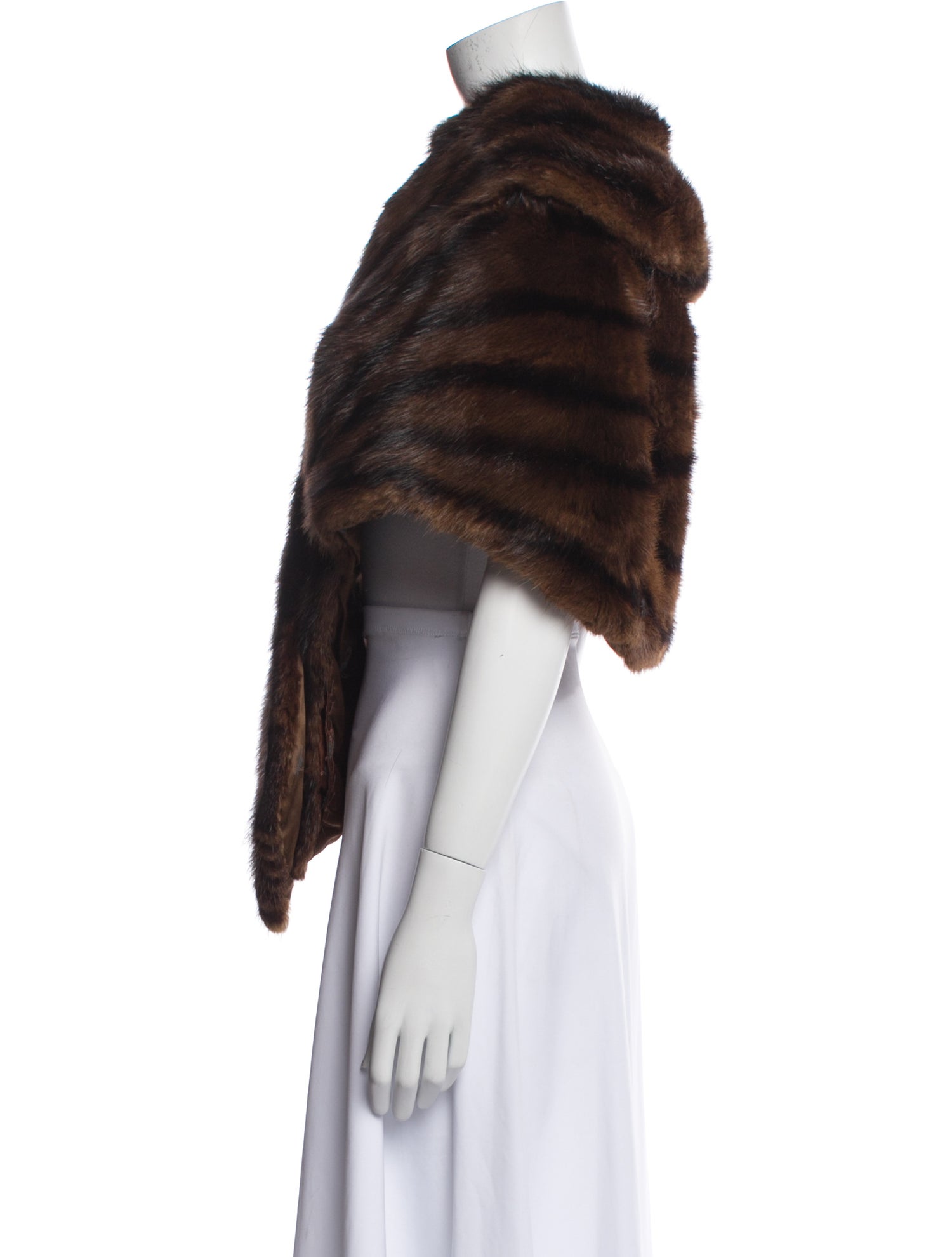 Fur Fur Striped Jacket