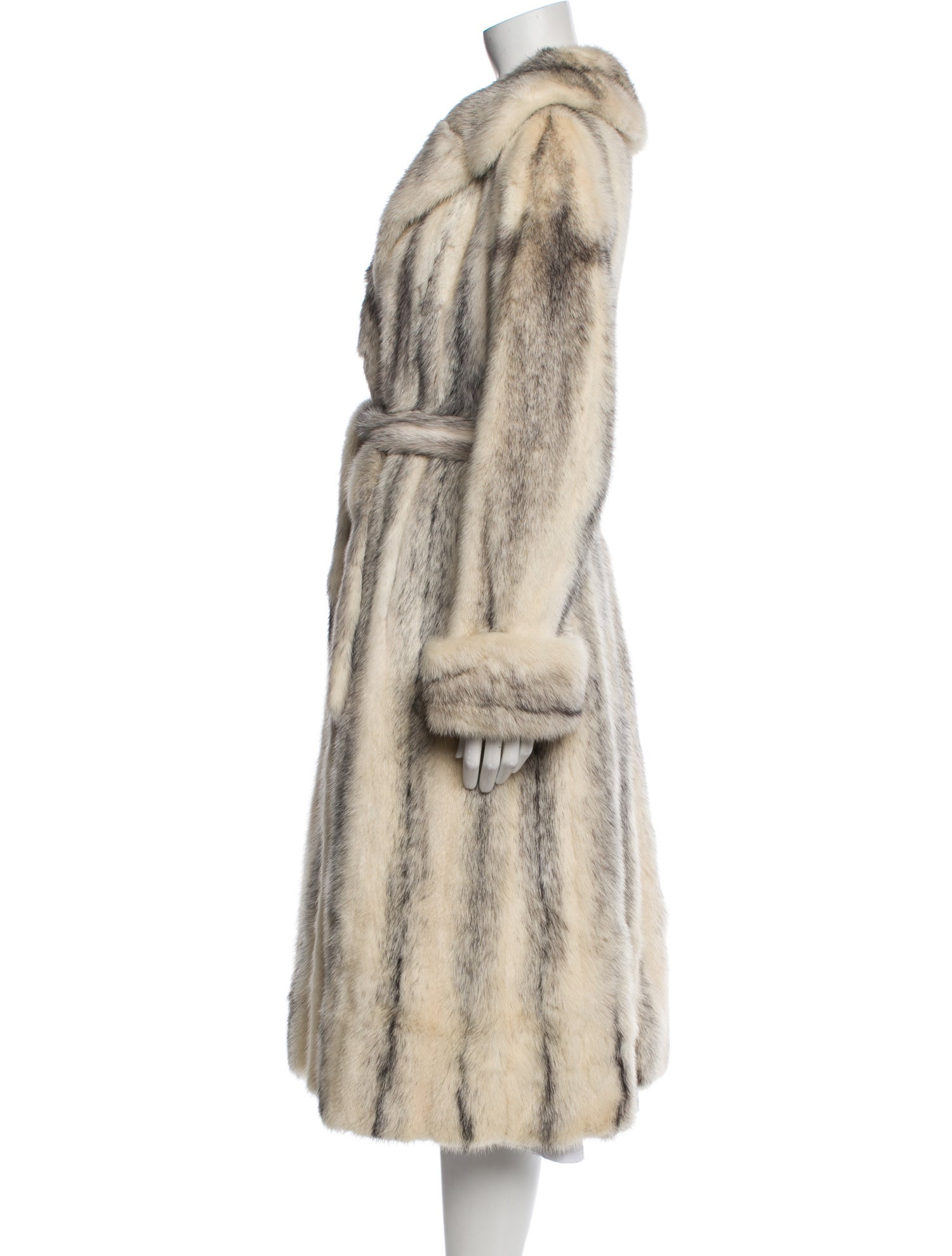 Fur Printed Fur Coat