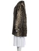 Fur Faux Fur Animal Print Faux Fur Coat