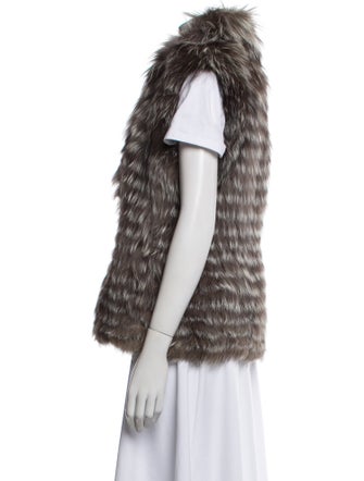 Fur Striped Fur Jacket